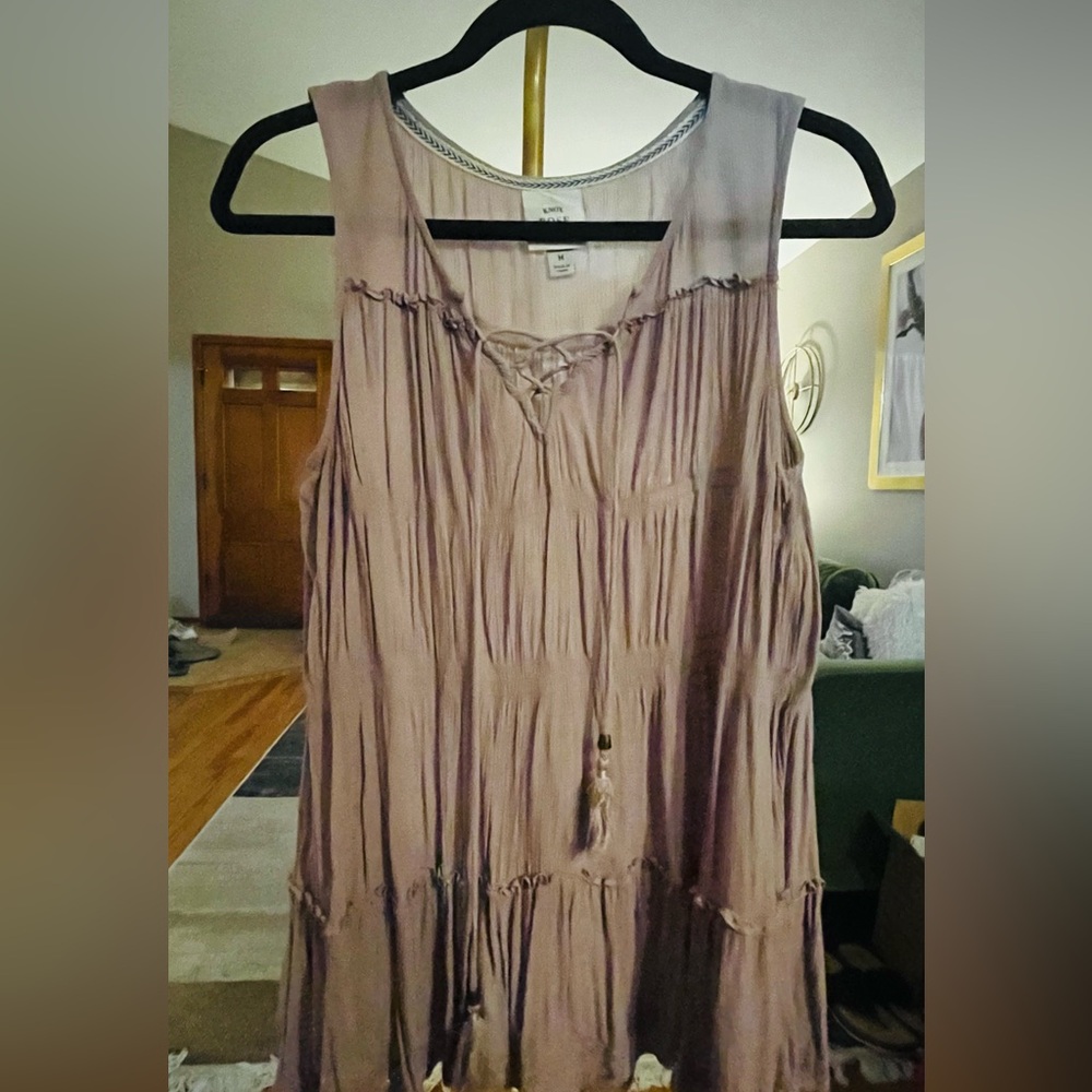 Knox Rose Sleeveless Flowy Dusty Lavender Top